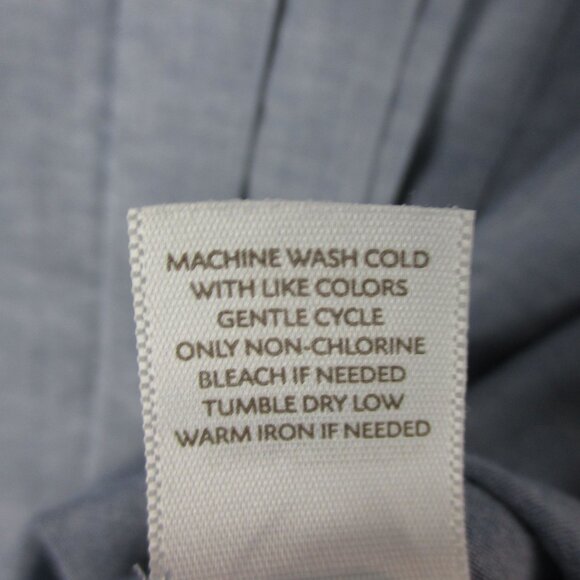 J Jill Blouse Pin Tuck Cotton Pleated Front Lightweight Size L Casual Career - Picture 6 of 6